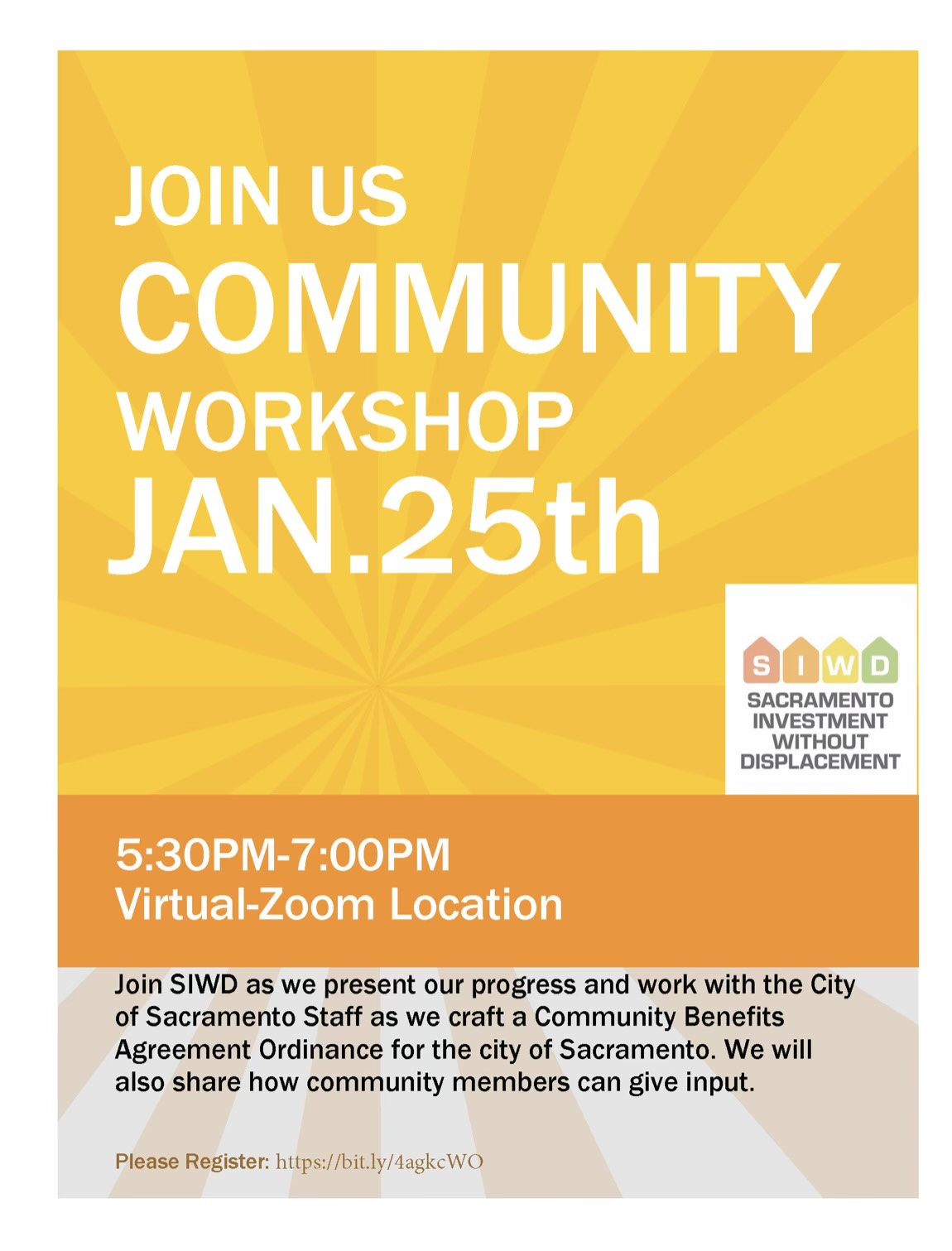 SIWD Community Workshop