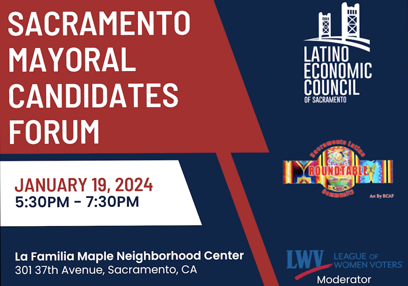 2024 Sacramento Mayoral Election – Latino Voter Education Forum